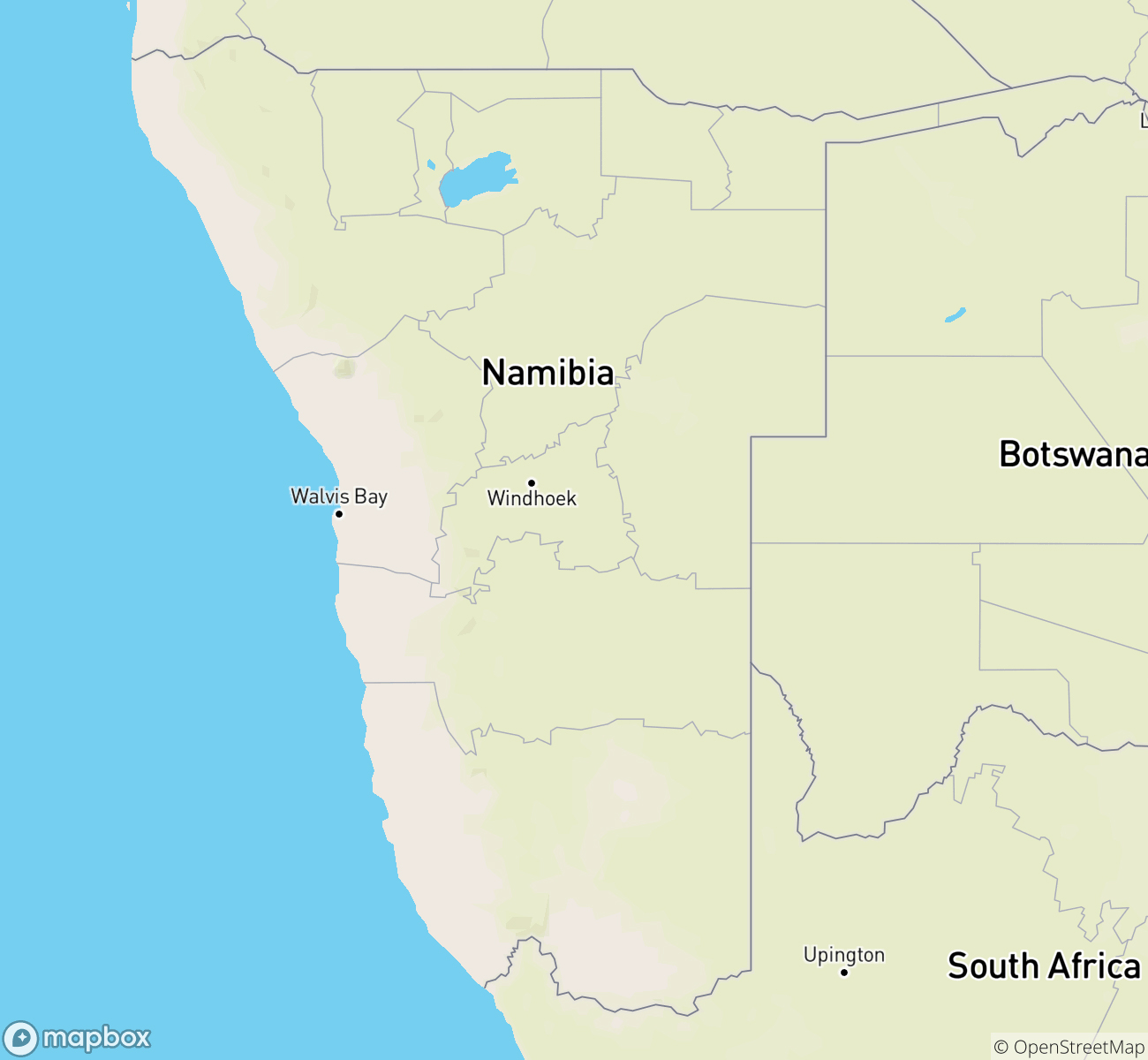 Namibia Map