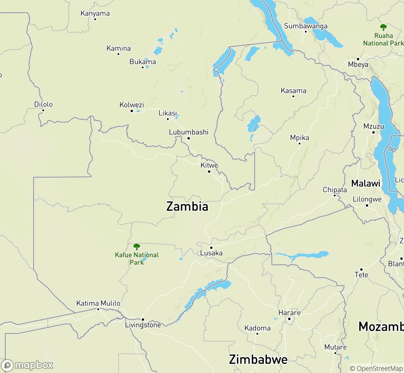 Zambia Map
