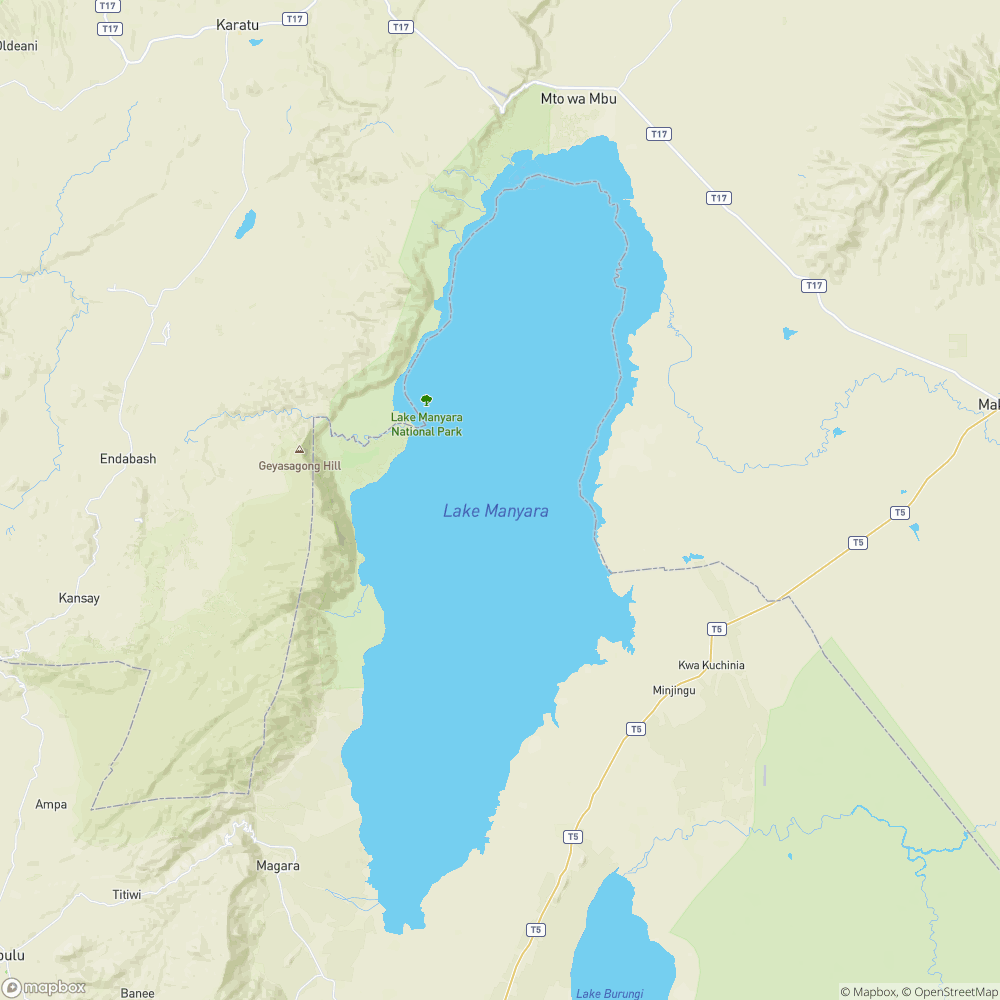 Lake Manyara map