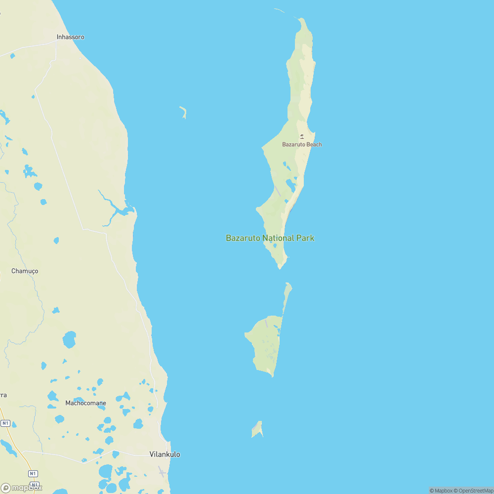 Bazaruto Archipelago Map