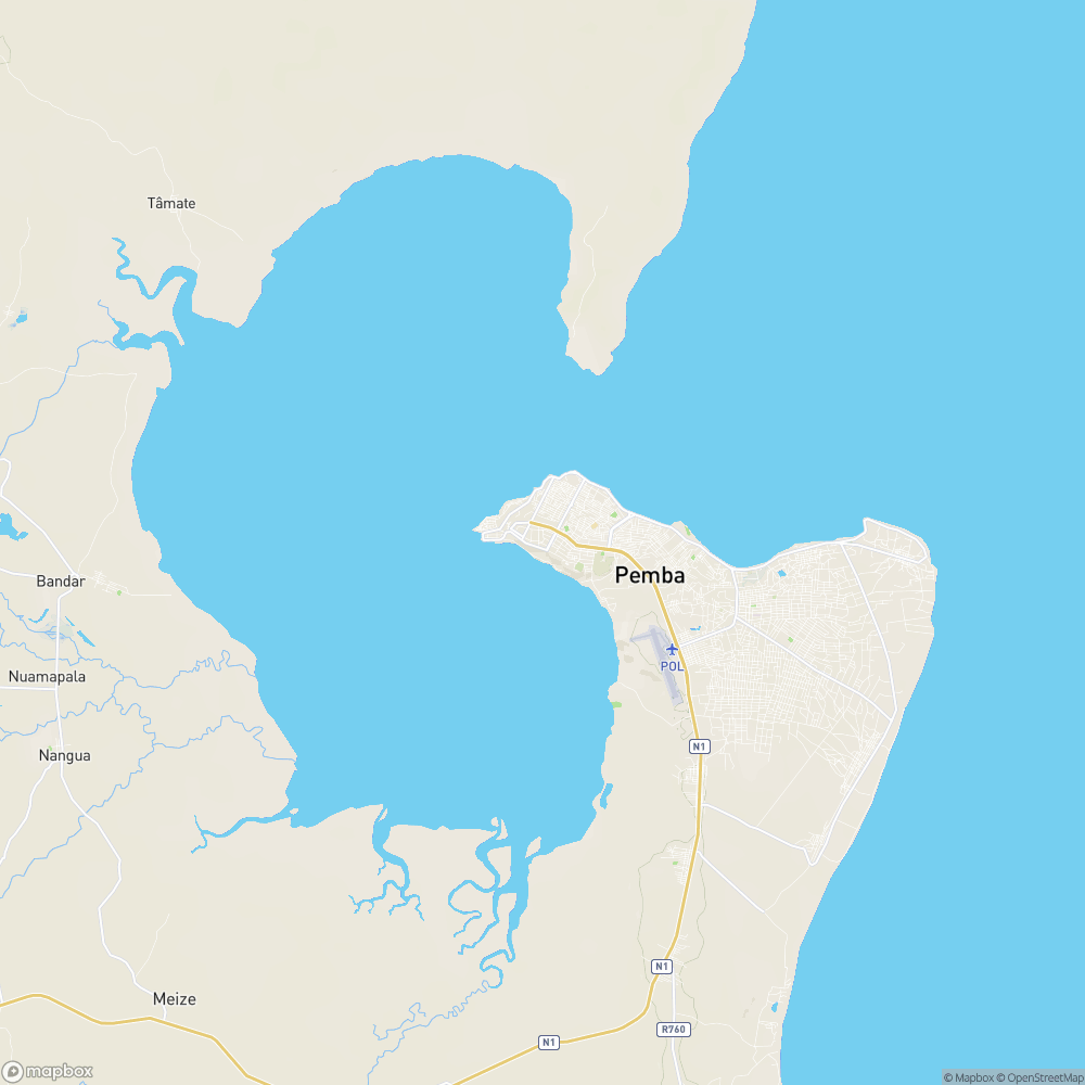 Pemba Mozambique Map