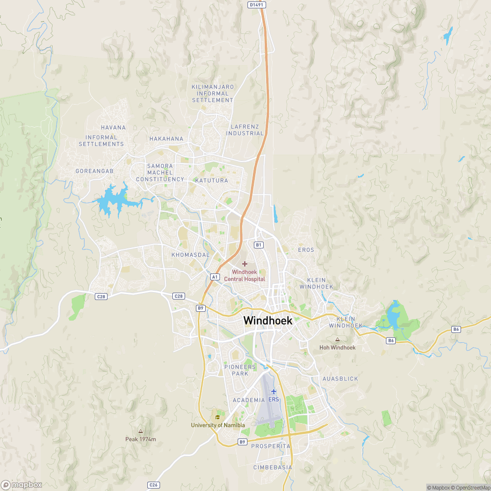 Windhoek Map