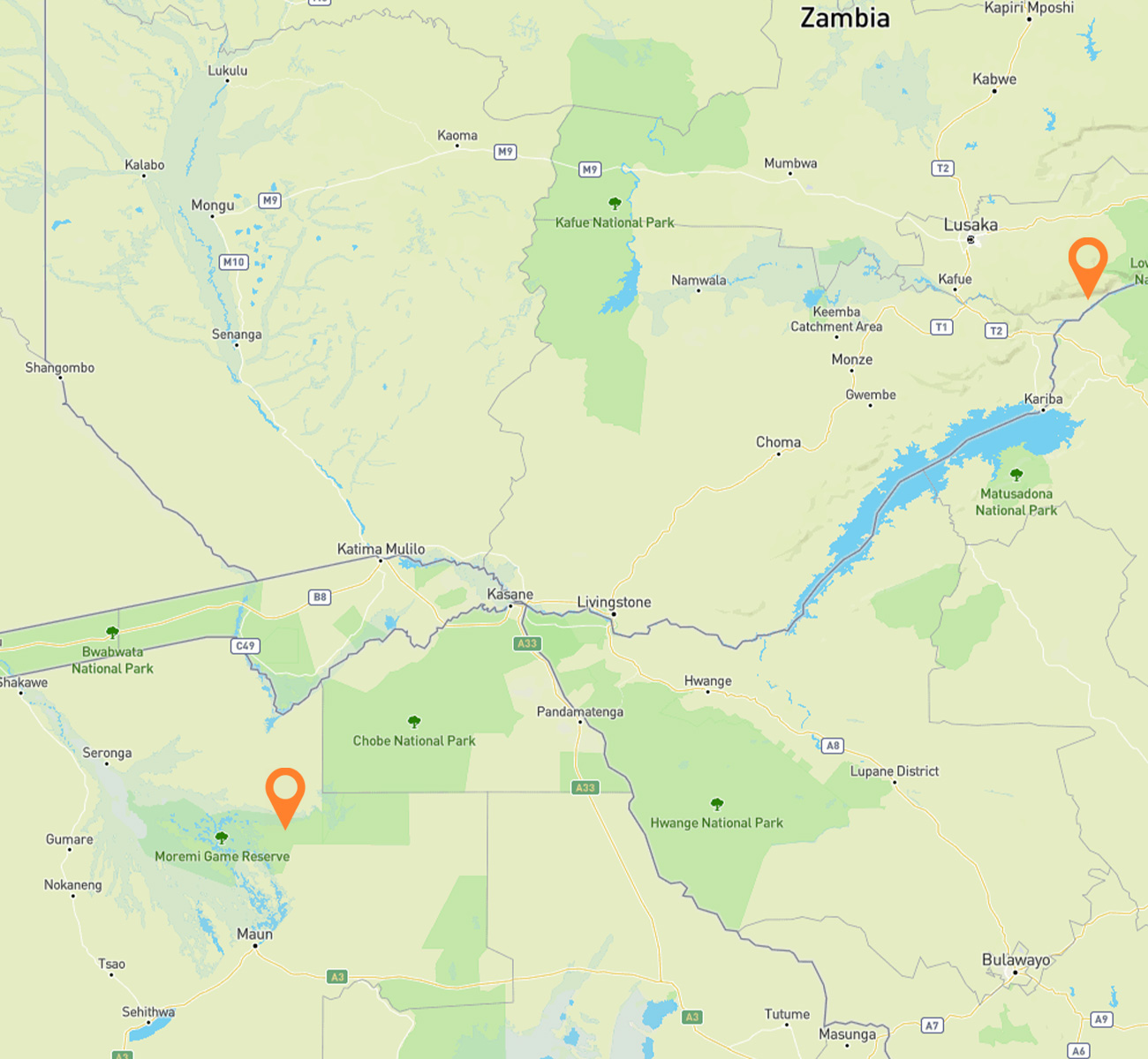 Remote Romantic Delta & Zambia